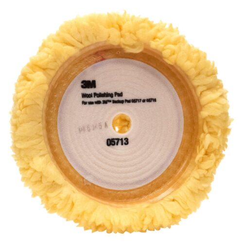 3M 5713 Hookit Tek Taraflı Sünger Sistemi Adım 2 Sarı İnce Pasta ve cila Keçesi 220mm
