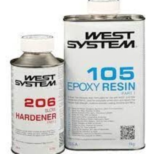 West 105/206 A Reçine + Slow Hardener 1.2 KG